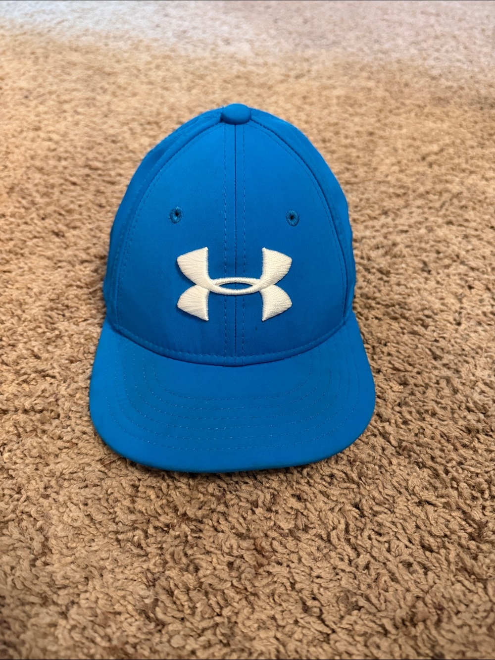 Under Armour Youth Bright Blue Cap with White Logo